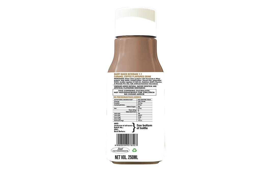 Za Go Slim Shake, Caramel Coffee Flavour   Bottle  250 millilitre